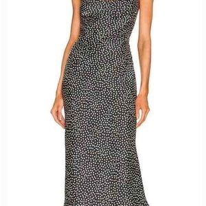 Lovers + Friends Black and White Midi Dress